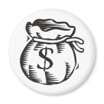 Bag of Money Refrigerator Magnets