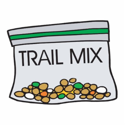 bag of trail mix photo cutouts by doonidesigns