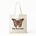 Bag with colorful butterfly print
