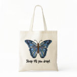 Bag with colourful butterfly print