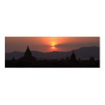 Bagan Sunset Bookmark Business Card Templates