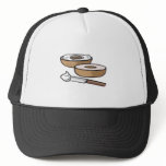 bagel and cream cheese trucker hats