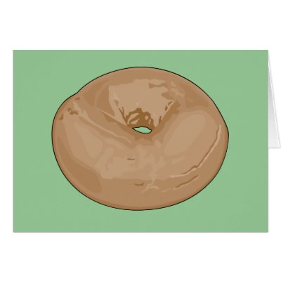 Bagel Greeting Cards by aesthete