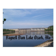 Bagnell Dam Lake Ozark, Mo Post Card