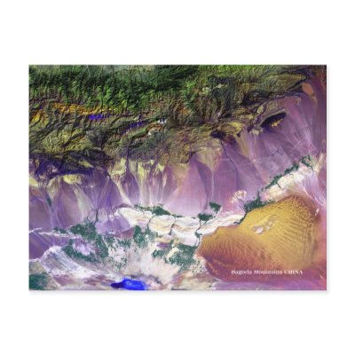 Bagoda Mountains Satellite Postcard by RealPotential