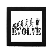 Bagpipe Pipers Bagpiper Musical Evolution Art Trinket Boxes
