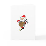 Bagpipe Santa Greeting Cards