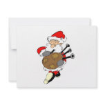 Bagpipe Santa invitations