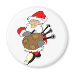 Bagpipe Santa magnets