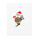 Bagpipe Santa Post Cards
