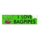Bagpipes Bumper Sticker