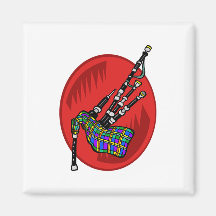 Bagpipes Fridge Magnet