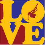Bagpipes Love Acrylic Cut Outs