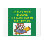 BAGPIPES lover postcards