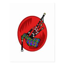 Bagpipes Post Card