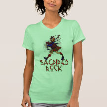 Bagpipes Rock! Tee Shirts