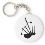 Bagpipes Silhouette Keychains