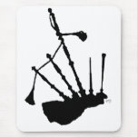 Bagpipes Silhouette Mouse Pad