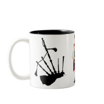 Bagpipes Silhouette Mugs
