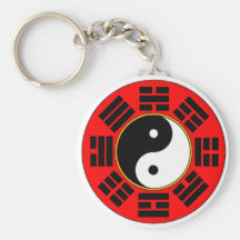 Bagua trigram keychains