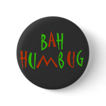 Bah Humbug Button