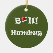 Bah! Humbug Christmas Decoration Ornaments