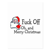Bah Humbug Christmas Post Card