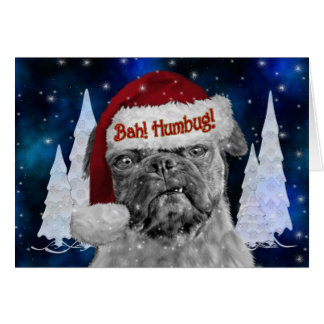 bah humbug pug sweater cards invitations zazzle co uk bah humbug pug sweater cards invitations zazzle co uk