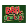 Bah Humbug Postcard - Dark Background