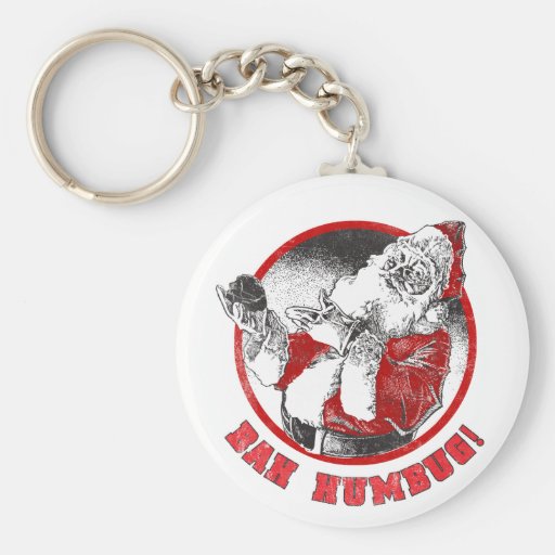 Bah Humbug! - Scrooge Santa Clause Key Chain
