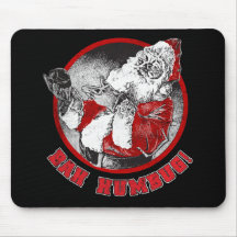 Bah Humbug! - Scrooge Santa Clause Mousepad