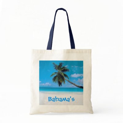 Bahamas Bag - Beach, White Sand and Palm by TrevorStar
