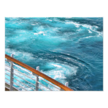 Bahamas Cruise - Turquoise Wake Photo Art