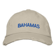 BAHAMAS EMBROIDERED BASEBALL CAPS