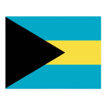 Bahamas Flag Postcard