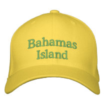 Bahamas Island Hat Embroidered Hats