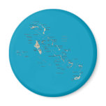 Bahamas Map Magnet