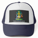 Bahamian Emblem Mesh Hats