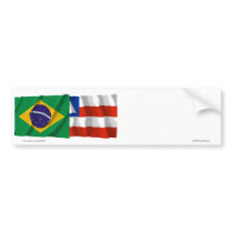 Bahia & Brazil Waving Flags