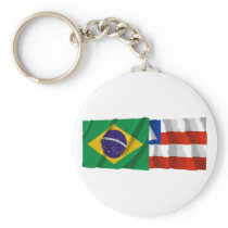 Bahia & Brazil Waving Flags