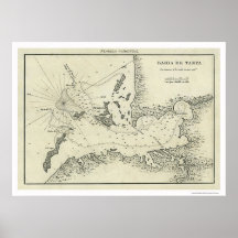 Bahia De Tampa Florida Map 1809 Poster