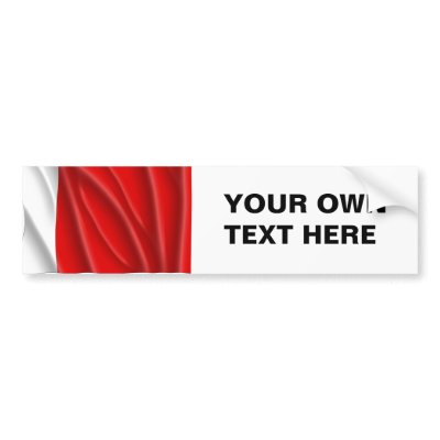 BAHRAIN BUMPER STICKER by flagshirts