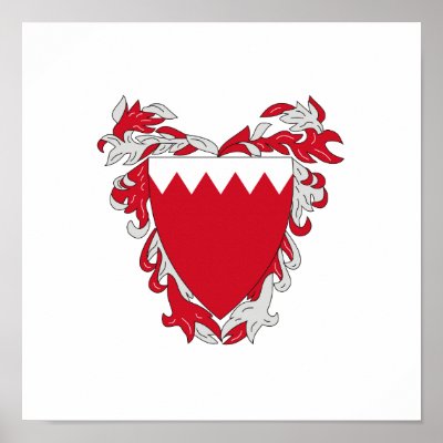 Bahrain Coat of Arms Poster by flagshirts