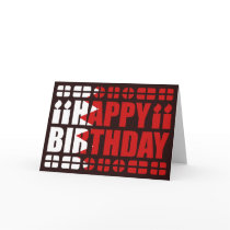Bahrain Flag Birthday Card