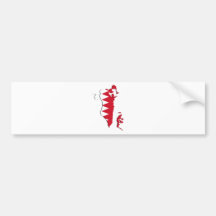 Bahrain Flag map BH Bumper Stickers