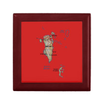 Bahrain Map Gift Box
