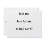 Bail Me Out invitations