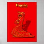 Bailaora-roja Poster