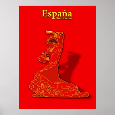 Bailaora-roja Poster by quimabella