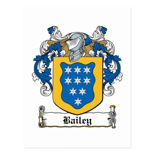 Bailey Family Crest Post Cards